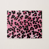 RAB Rockabilly Pink Cheetah Print Puzzle (Horizontal)