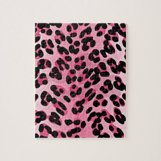 RAB Rockabilly Pink Cheetah Print Puzzle (Vertikal)