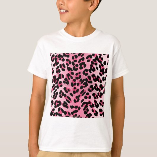 RAB Rockabilly Pink Cheetah Print T-Shirt (Vorderseite)