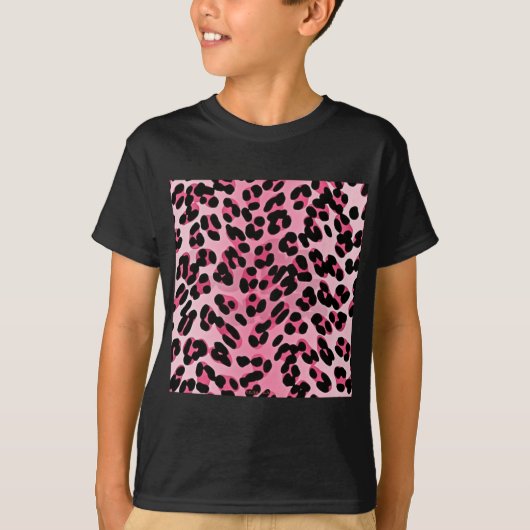 RAB Rockabilly Pink Cheetah Print T-Shirt (Vorderseite)