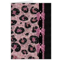 RAB Rockabilly Pink Leopard Print Ribbon Bows