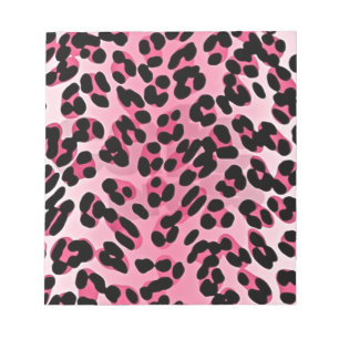 RAB Rockabilly Rosa Gepardtdruck Notizblock