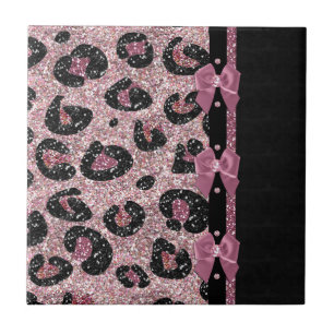 RAB Rockabilly Rosa Leopardenprint-Bandbögen Fliese