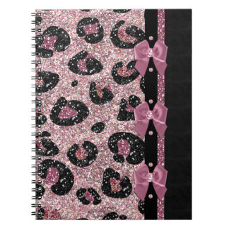 RAB Rockabilly Rosa Leopardenprint-Bandbögen Notizblock