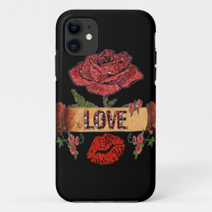 RAB Rockabilly-Rose, Liebe & Lipstick Case-Mate iPhone Hülle