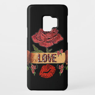 RAB Rockabilly-Rose, Liebe & Lipstick Case-Mate Samsung Galaxy S9 Hülle