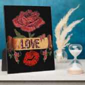 RAB Rockabilly-Rose, Liebe & Lipstick Fotoplatte (Seite)