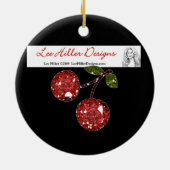 RAB Rockabilly-Rose, Liebe & Lipstick Keramik Ornament (Hinten)