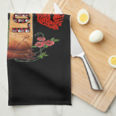 RAB Rockabilly-Rose, Liebe & Lipstick Küchentuch (Viertel Falte)