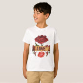 RAB Rockabilly-Rose, Liebe & Lipstick T-Shirt (Vorne ganz)