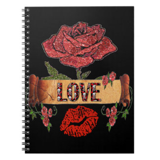 RAB Rockabilly Rosen, Liebe & Lippenstift Notizblock