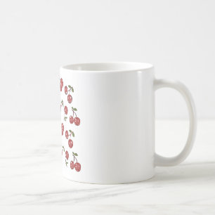 RAB Rockabilly Sehr Kirschen Kirschen Auf Weiß Kaffeetasse