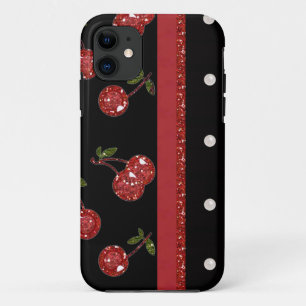 RAB Rockabilly Sehr Kirschen Schwarz iPhone 11 Hülle