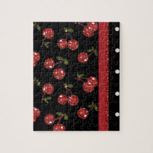 RAB Rockabilly Sehr Kirschen Schwarz Puzzle