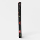 RAB Rockabilly sehr Kirschkirschen auf schwarz Case-Mate iPhone Hülle (Hinten/Links)