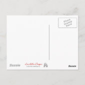 RAB Rockabilly sehr Kirschkirschen auf schwarz Postkarte (Rückseite)