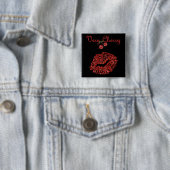 RAB Rockabilly sehr Kirschkuss Button (Beispiel)