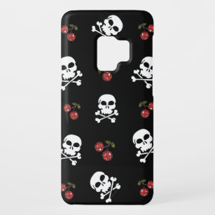 RAB Rockabilly Skulls and Cherries on Black Case-Mate Samsung Galaxy S9 Hülle