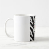 RAB Rockabilly Sugar Skull auf Zebra Print Kaffeetasse (Links)