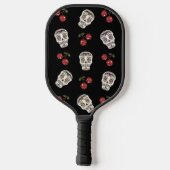 RAB Rockabilly Sugar Skulls and Cherries Pickleball Schläger (Rückseite)