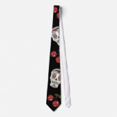 RAB Rockabilly Sugar Skulls Kirschen Kirschen auf Krawatte (Vorderseite)