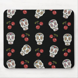 RAB Rockabilly Sugar Skulls Kirschen Kirschen auf Mousepad