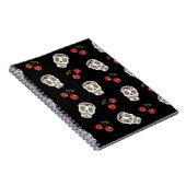 RAB Rockabilly Sugar Skulls Kirschen Kirschen auf Notizblock (Rechte Seite)