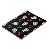 RAB Rockabilly Sugar Skulls Kirschen Kirschen auf  Notizblock (Linke Seite)