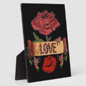 RAB Rockabilly Valentine Rose, Liebe & Lipstick Fotoplatte (Seite)