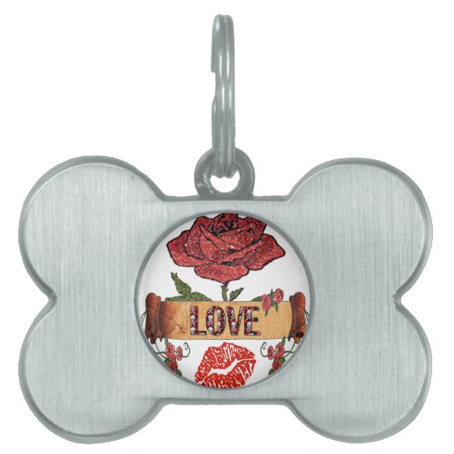 RAB Rockabilly Valentine Roses, Love & Lipstick Tiermarke (Vorderseite)