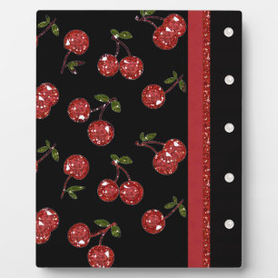 RAB Rockabilly Very Cherry Cherries Black Fotoplatte
