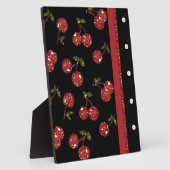 RAB Rockabilly Very Cherry Cherries Black Fotoplatte (Seite)