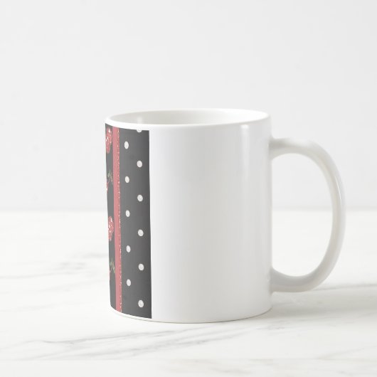 RAB Rockabilly Very Cherry Cherries Black Kaffeetasse (Rechts)