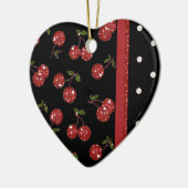 RAB Rockabilly Very Cherry Cherries Black Keramikornament (Links)