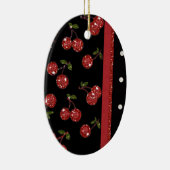 RAB Rockabilly Very Cherry Cherries Black Keramikornament (Rechts)