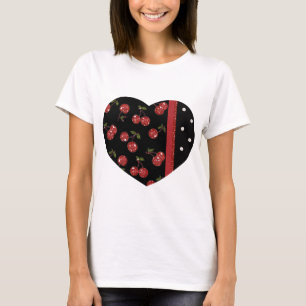 RAB Rockabilly Very Cherry Cherries Black T-Shirt