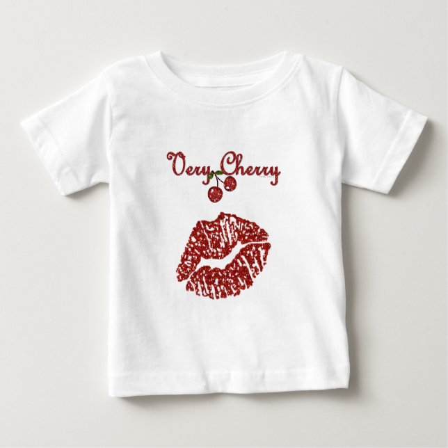RAB Rockabilly Very Cherry Kiss Baby T-shirt (Vorderseite)