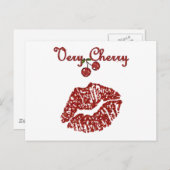RAB Rockabilly Very Cherry Kiss Postkarte (Vorne/Hinten)