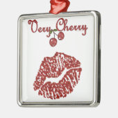 RAB Rockabilly Very Cherry Kiss Silbernes Ornament (Links)
