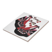 RAB Rockabilly Very Cherry Schuhe Fliese (Seite)