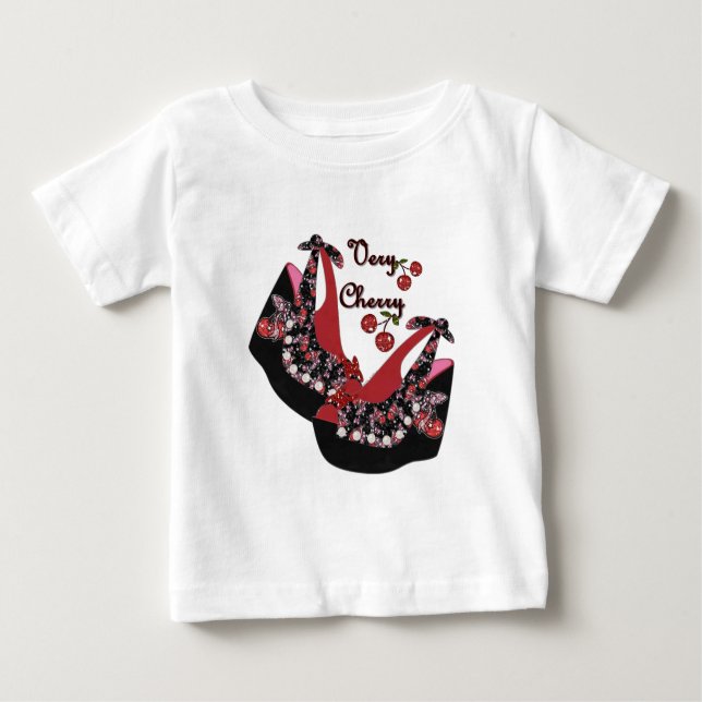 RAB Rockabilly Very Cherry Shoes Baby T-shirt (Vorderseite)