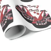 RAB Rockabilly Very Cherry Shoes Geschenkpapier (Rolleneckpunkt)
