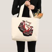 RAB Rockabilly Very Cherry Shoes Jumbo Stoffbeutel (Vorderseite (Produkt))