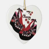 RAB Rockabilly Very Cherry Shoes Keramik Ornament (Rechts)