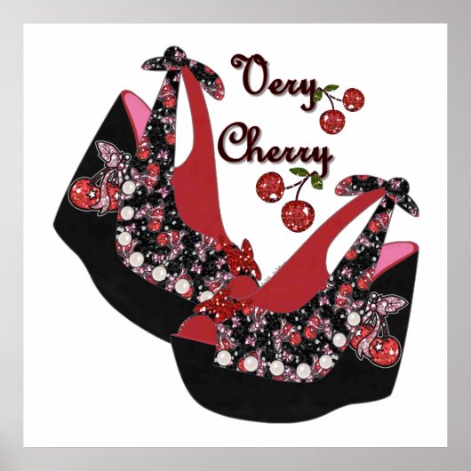 RAB Rockabilly Very Cherry Shoes Poster (Vorne)
