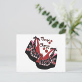 RAB Rockabilly Very Cherry Shoes Postkarte (Stehend Vorderseite)