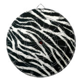 RAB Rockabilly Zebra Print Black & White Dartscheibe (vorne)