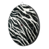 RAB Rockabilly Zebra Print Black & White Dartscheibe (Vorderseite rechts)