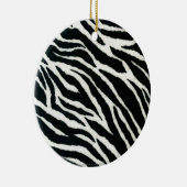 RAB Rockabilly Zebra Print Black & White Keramikornament (Rechts)