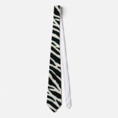 RAB Rockabilly Zebra Print Black & White Krawatte (Vorderseite)